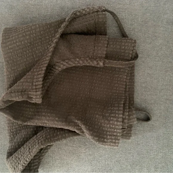 Madewell Black Seersucker Apron Tank Top XS - Picture 8 of 8